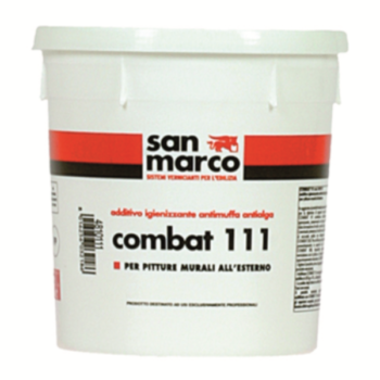 COMBAT 111 – Aditiv igienizator antimucegai, antialge pentru vopsele murale destinate suprafeţelor exterioare